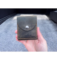 Мини кожаный кошелек Flux Crazy Horse орех