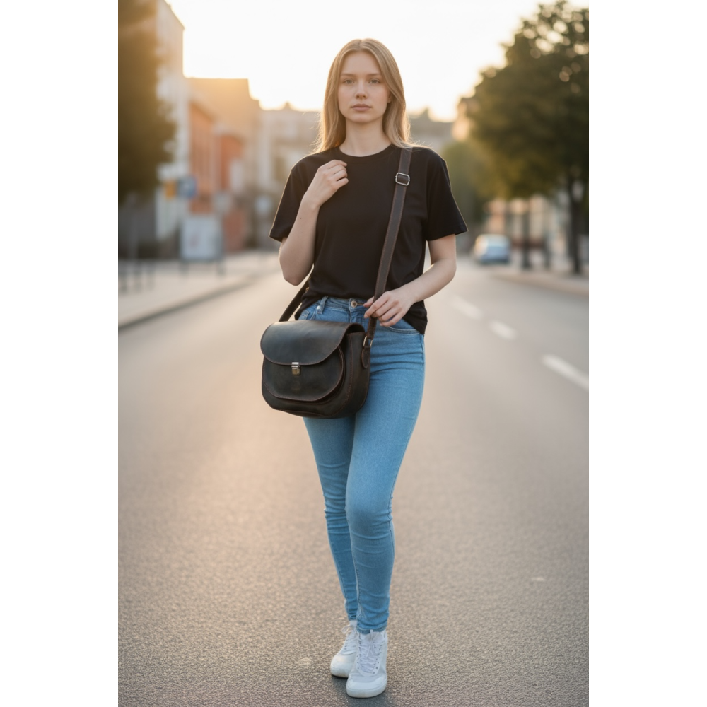 Сумка женская кожаная ручной работы