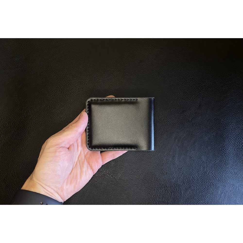 Кожаная обложка на удостоверение УБД Kaiser черная