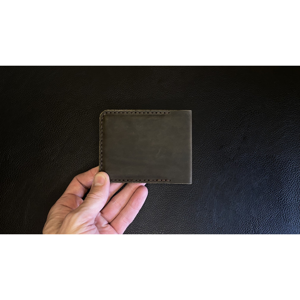 Кожаная обложка на удостоверение УБД Crazy Horse орех