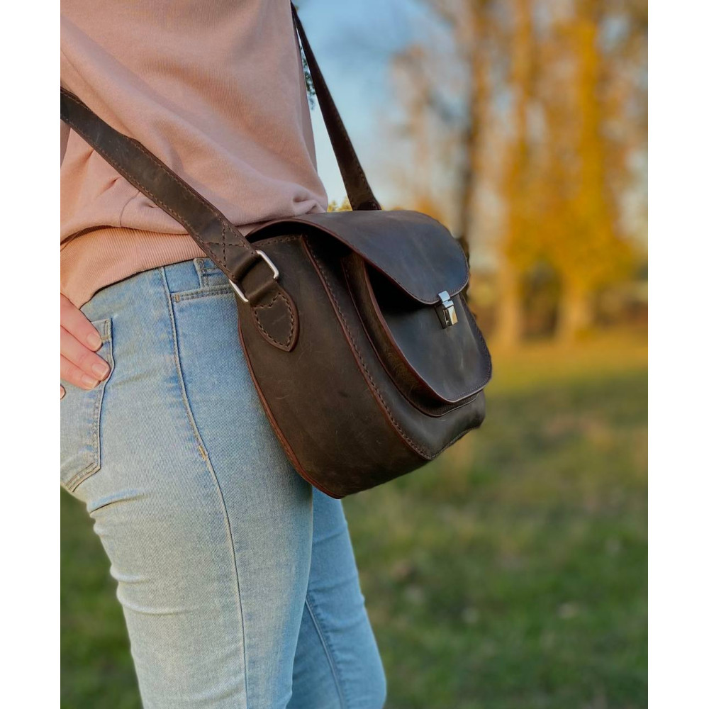 Сумка женская кожаная ручной работы