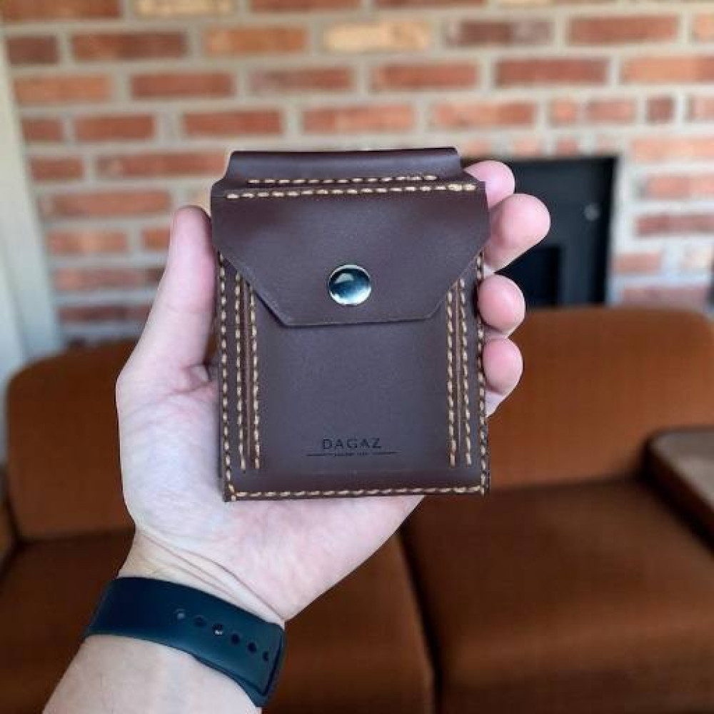 Шкіряний зажим для грошей з відділенням для монет Nexus