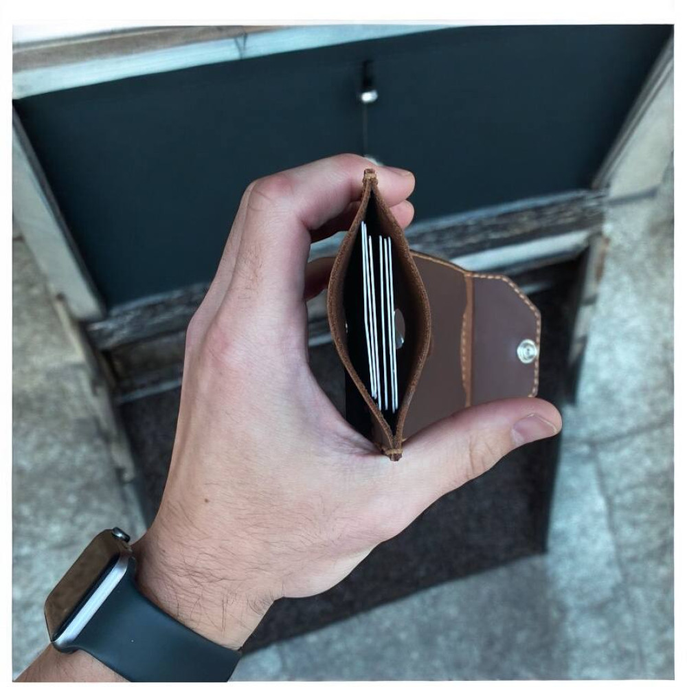 Шкіряний зажим для грошей з відділенням для монет Nexus