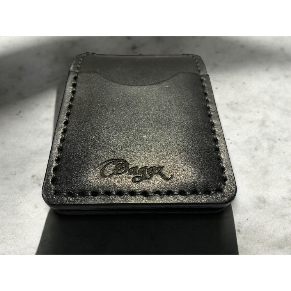 Зажим для купюр мужской кожаный Лев