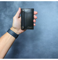 Кардхолдер кожаный Montana на 6 карт Kaiser черный